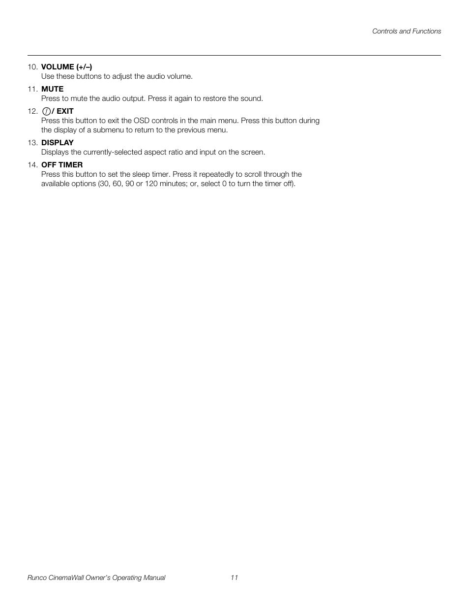 Pre l iminar y | Runco CW-42HD User Manual | Page 21 / 66