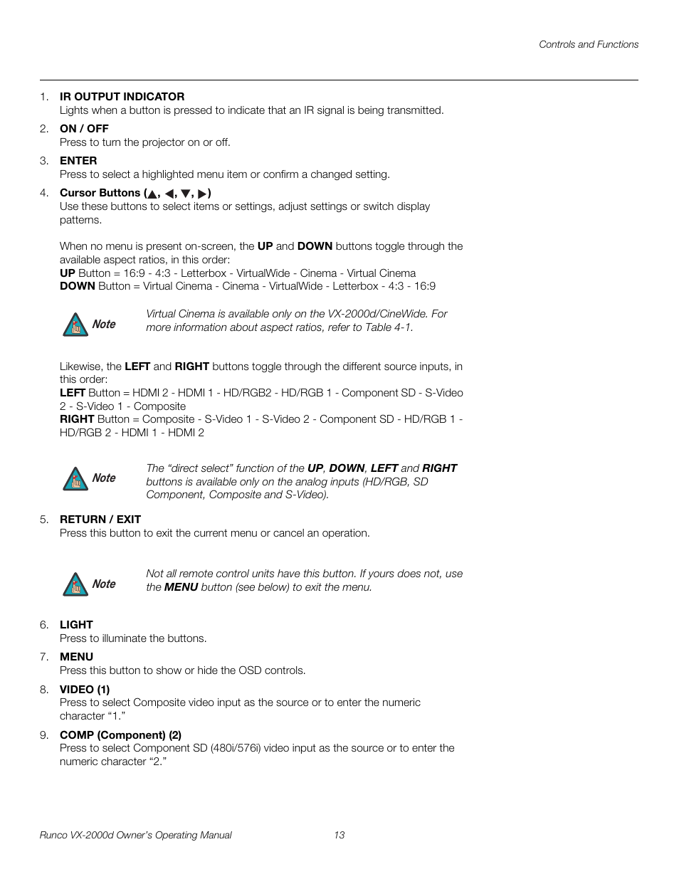 Pre l iminar y | Runco DIGITAL LIGHT PROCESSING VX-2000D User Manual | Page 25 / 90