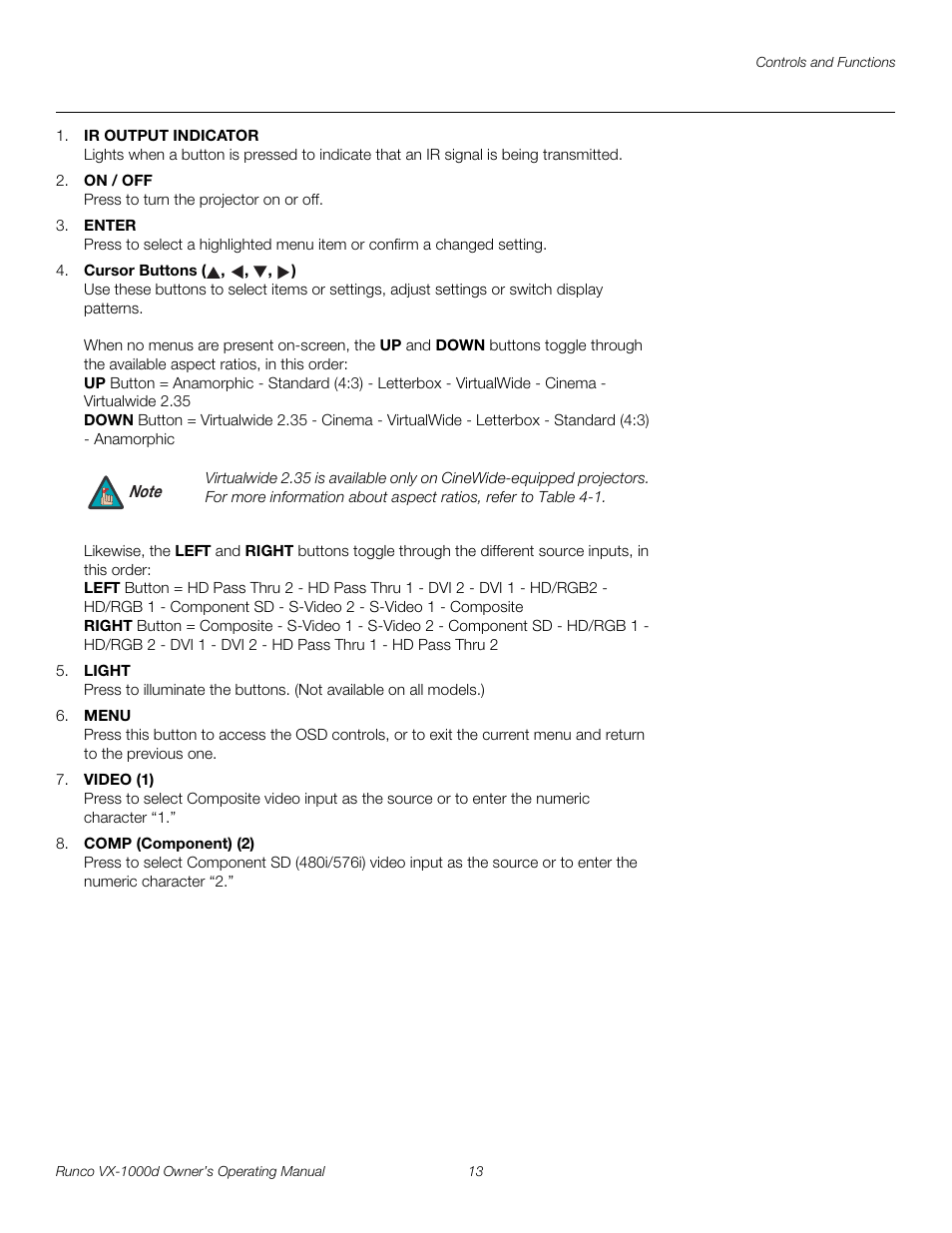 Pre l iminar y | Runco VX-1000d User Manual | Page 25 / 76