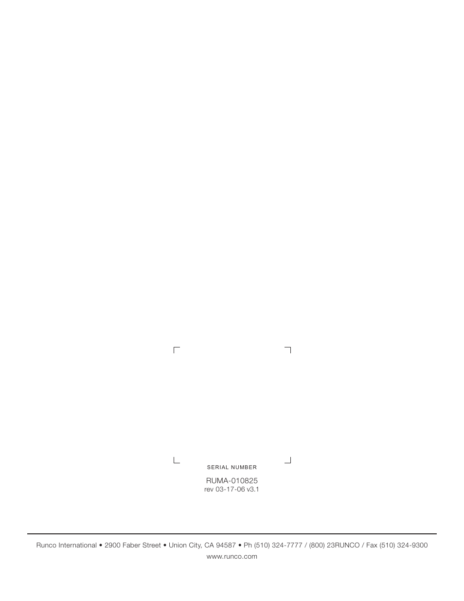 Runco VX-1000d User Manual | Page 76 / 76