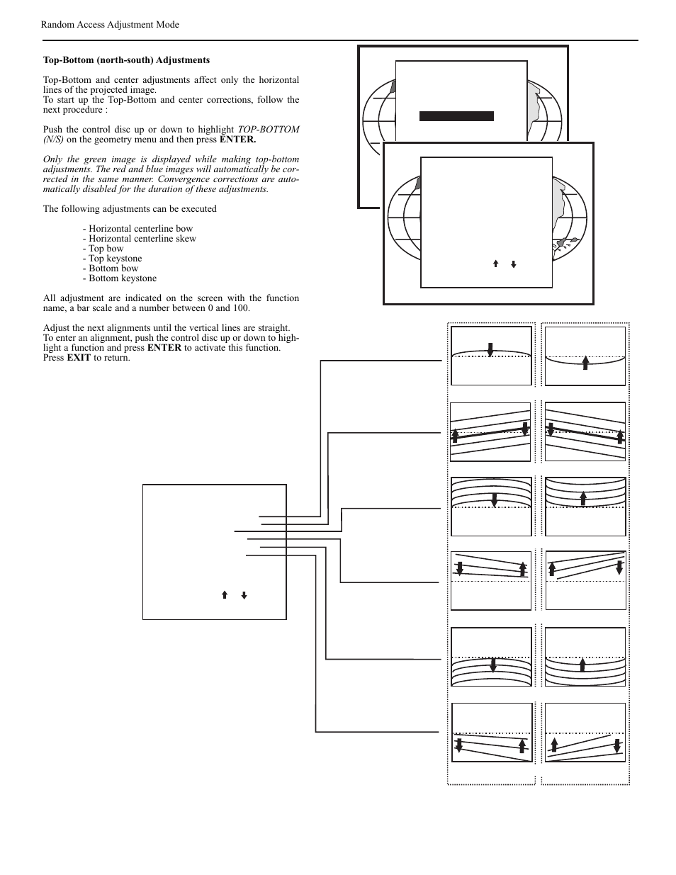 Random access adjustment mode | Runco DTV-940/943 User Manual | Page 29 / 69