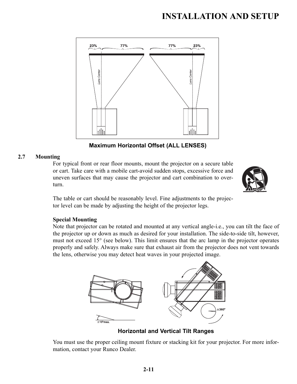 Installation and setup | Runco VX-6c User Manual | Page 18 / 110