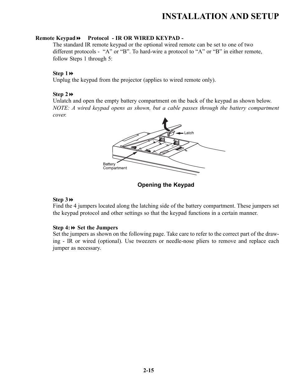 Installation and setup | Runco VX-6c User Manual | Page 22 / 110