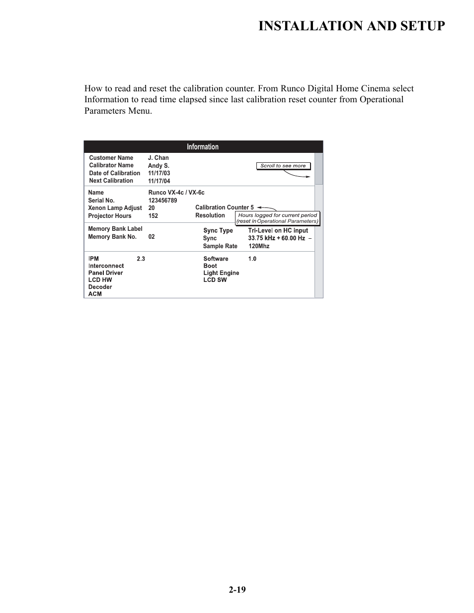 Installation and setup | Runco VX-6c User Manual | Page 26 / 110