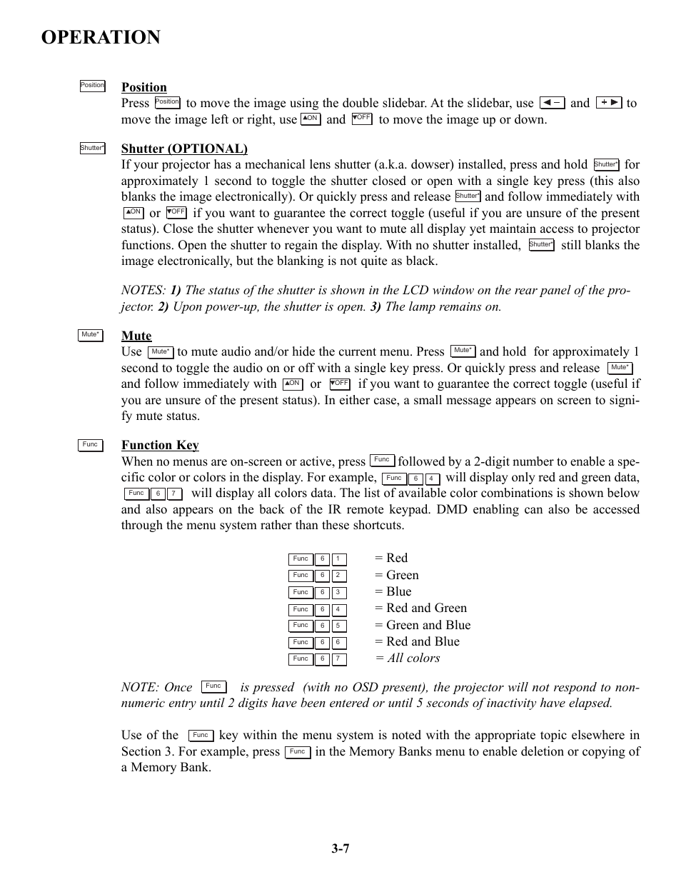 Operation | Runco VX-6c User Manual | Page 33 / 110