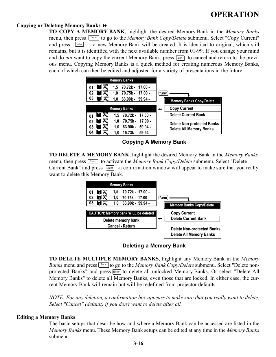 Operation | Runco VX-6c User Manual | Page 42 / 110