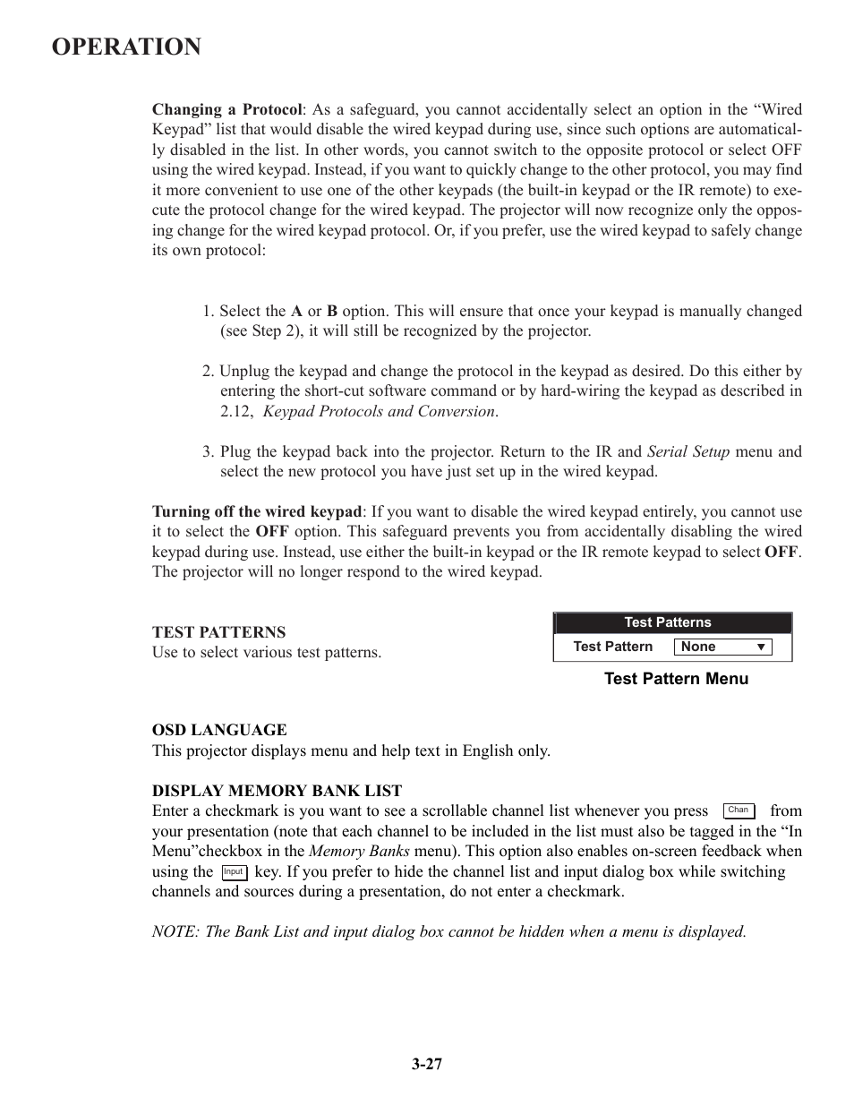Operation | Runco VX-6c User Manual | Page 53 / 110