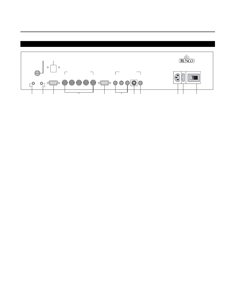 Rear panel | Runco VX-6c User Manual | Page 83 / 110