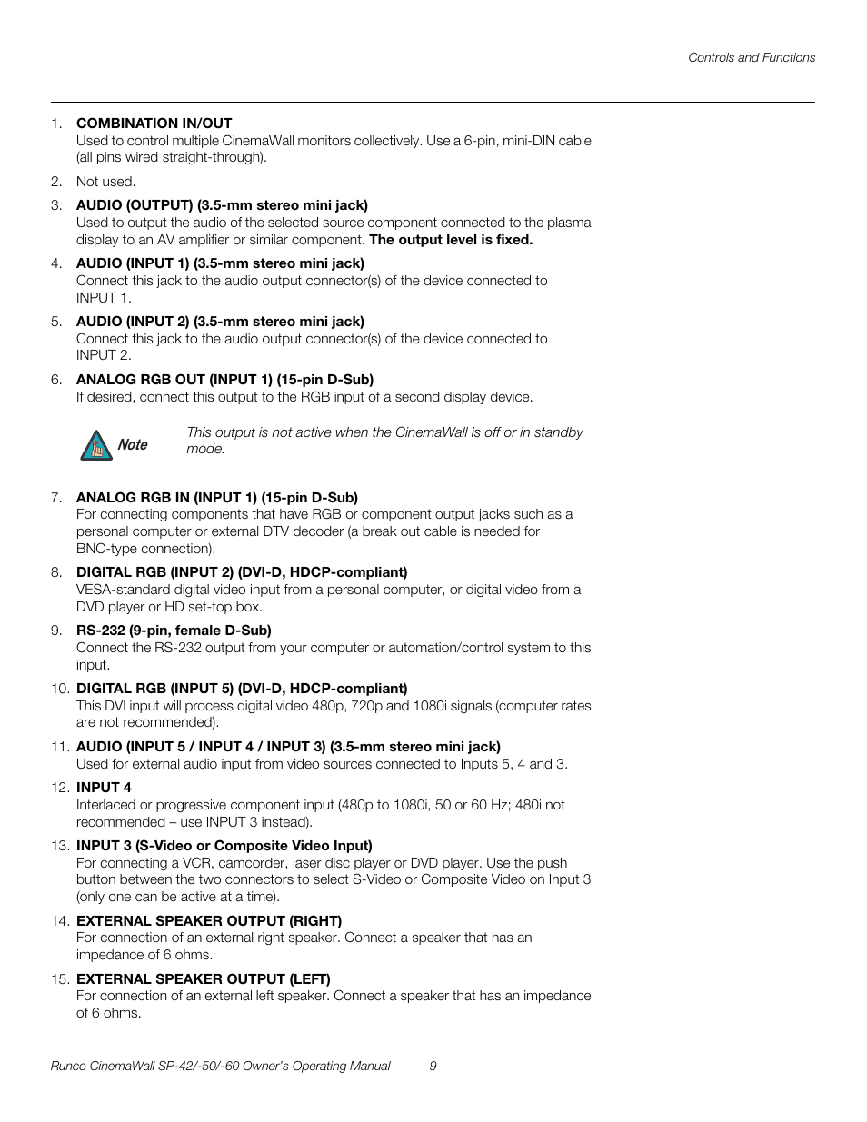 Pre l iminar y | Runco SP-50 User Manual | Page 19 / 84