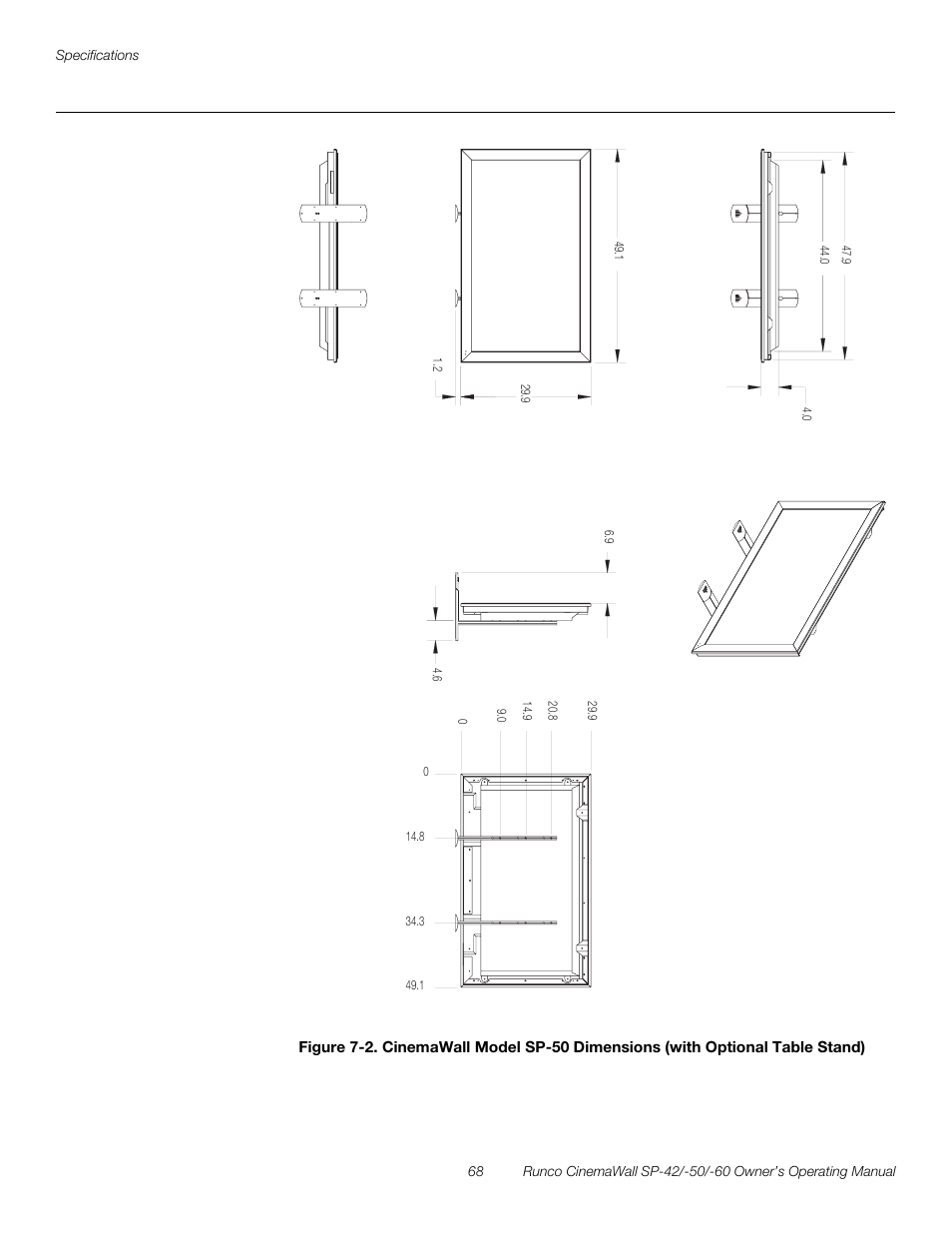 E figure 7-2, Figure 7-2, Pre l iminar y | Runco SP-50 User Manual | Page 78 / 84