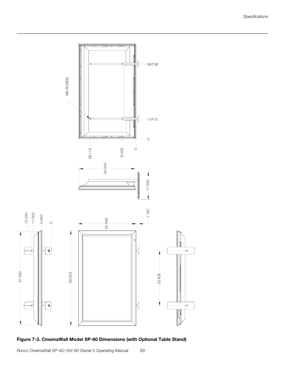 E figure 7-3, D figure 7-3 sh, Pre l iminar y | Runco SP-50 User Manual | Page 79 / 84