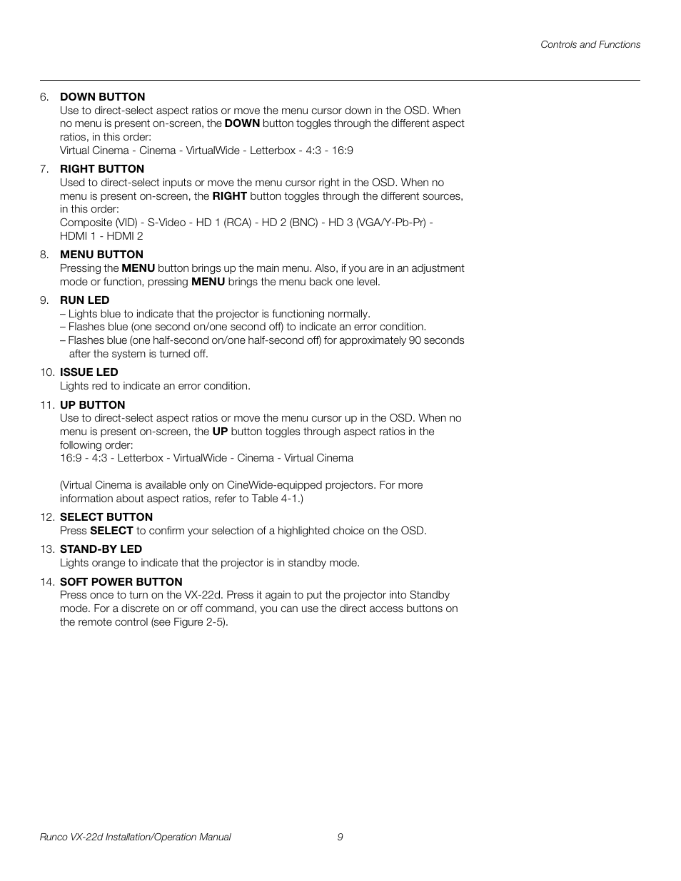 Pre l iminar y | Runco VIDEO XTREME VX-22D User Manual | Page 23 / 90