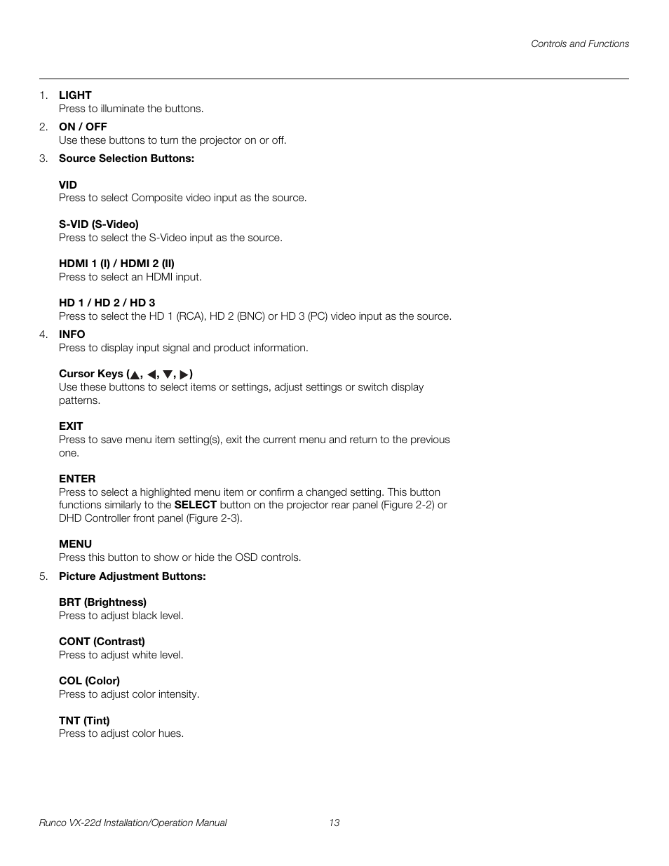 Pre l iminar y | Runco VIDEO XTREME VX-22D User Manual | Page 27 / 90