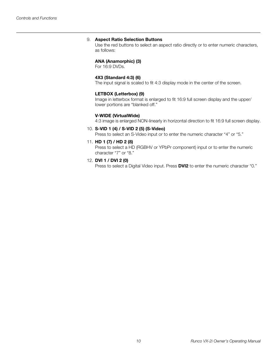 Runco VX-2i User Manual | Page 20 / 60