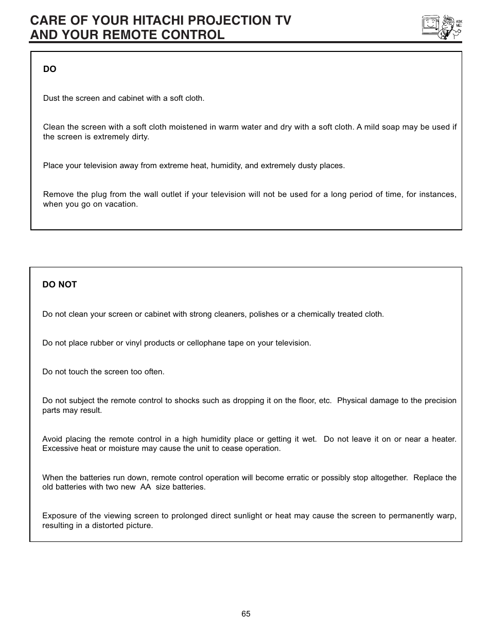 Runco 53SBX59B User Manual | Page 65 / 72