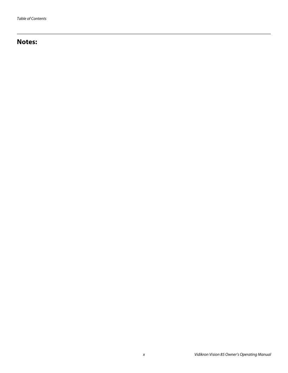 Pre l iminar y | Runco Vision 85 User Manual | Page 10 / 88
