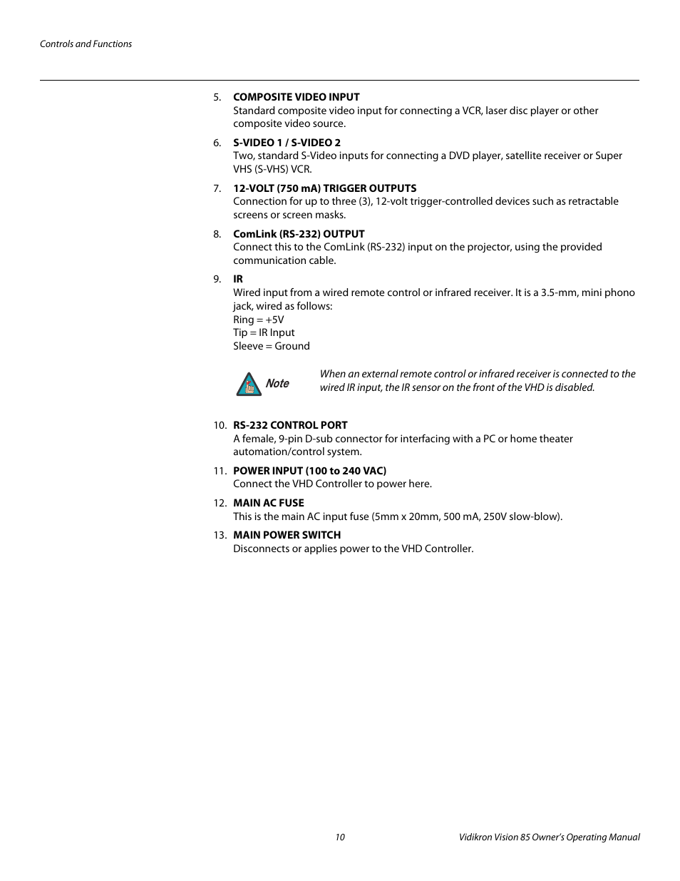 Pre l iminar y | Runco Vision 85 User Manual | Page 22 / 88