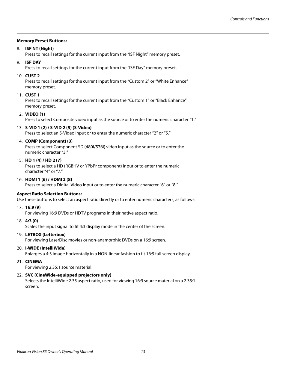 Pre l iminar y | Runco Vision 85 User Manual | Page 25 / 88