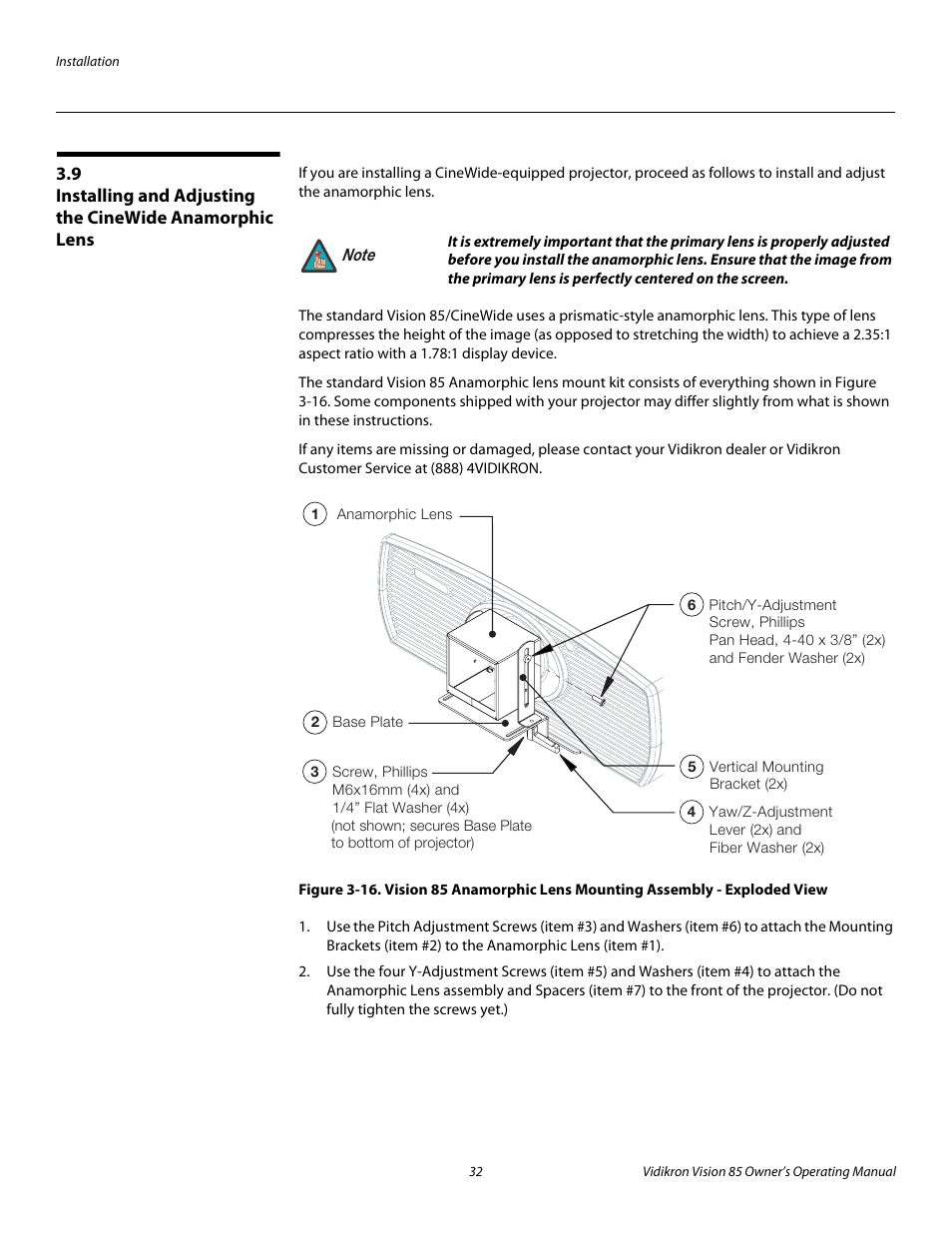 Iminar, Pre l iminar y | Runco Vision 85 User Manual | Page 44 / 88