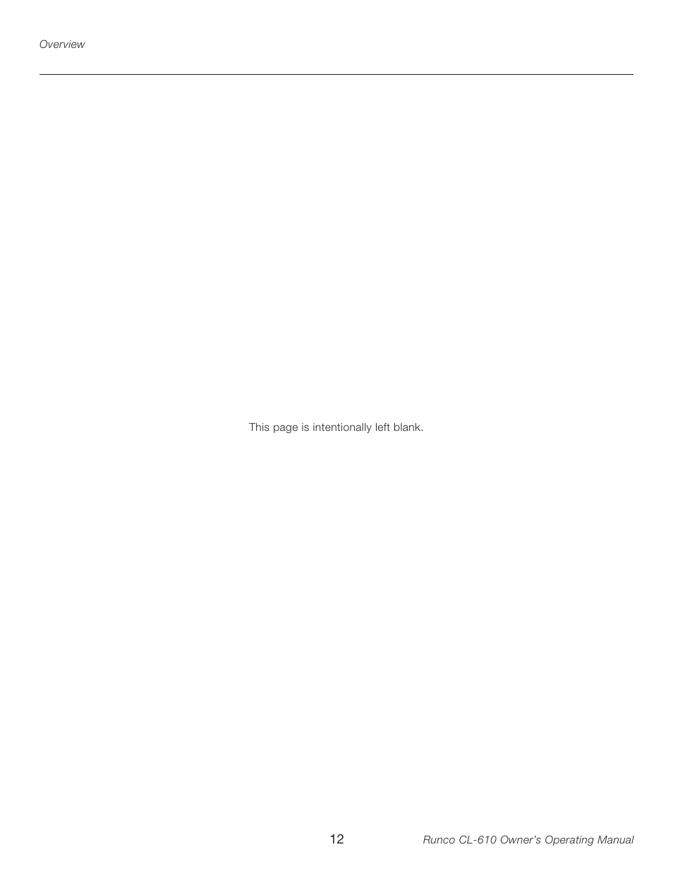 Runco CL-610LT User Manual | Page 12 / 56