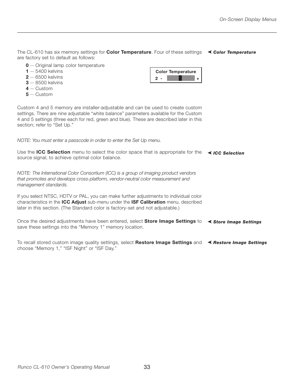 Runco CL-610LT User Manual | Page 33 / 56