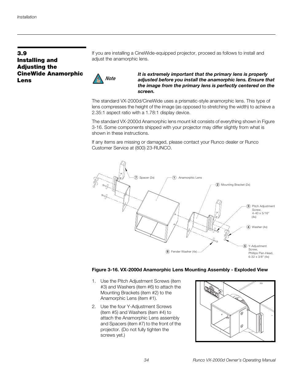 Iminar, Pre l iminar y | Runco Video Xtreme VX-2000d User Manual | Page 46 / 90