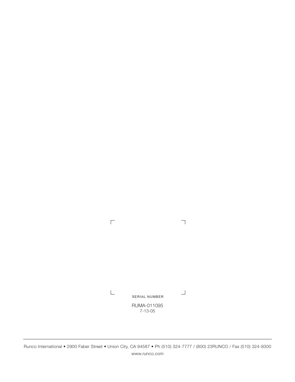 Runco CR-40HD User Manual | Page 41 / 41