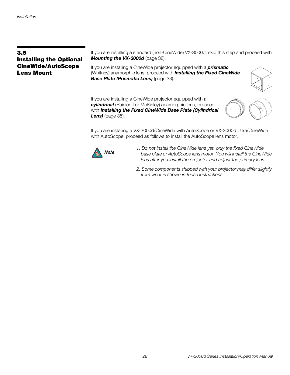 Pre l iminar y | Runco CINEWIDETM VX-3000D User Manual | Page 44 / 124