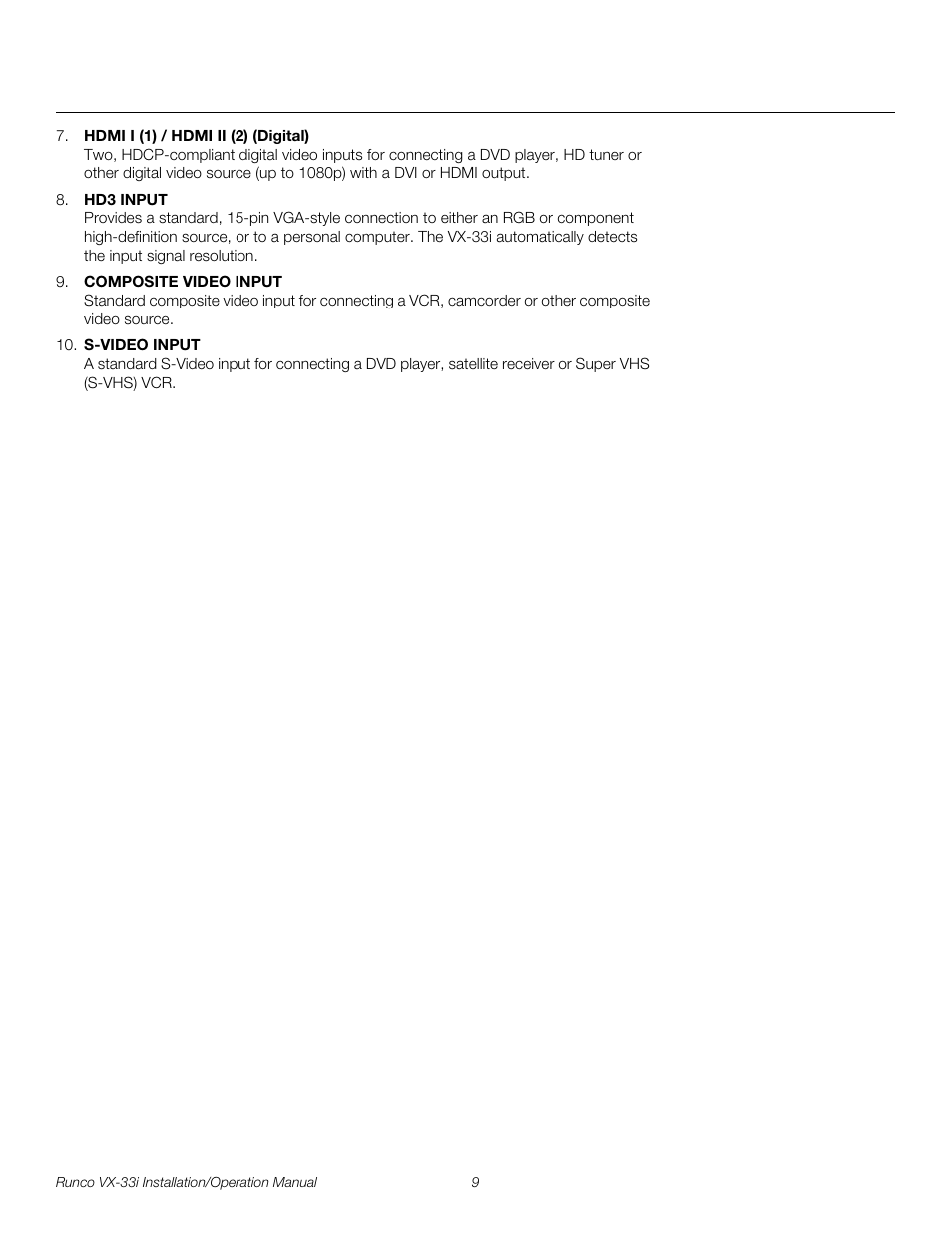 Pre l iminar y | Runco VX-33I User Manual | Page 25 / 92