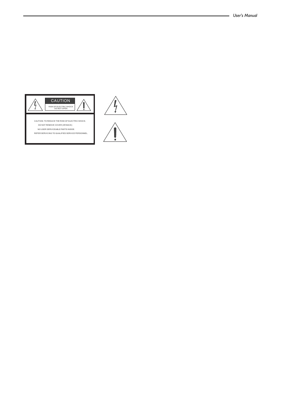 Runco cl-500 video projector, User’s manual, Warning | Read these instructions, Keep these instructions, Heed all warnings, Clean only with a dry cloth, Do not block any ventilation openings, Runco cl-500 video projector user’s manual | Runco CL-500 User Manual | Page 5 / 32