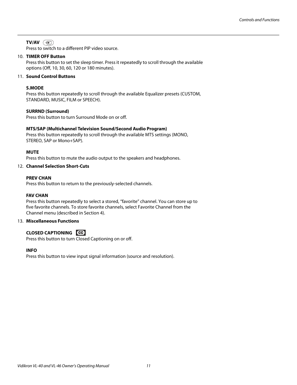 Pre l iminar y | Runco VL-46 User Manual | Page 21 / 76