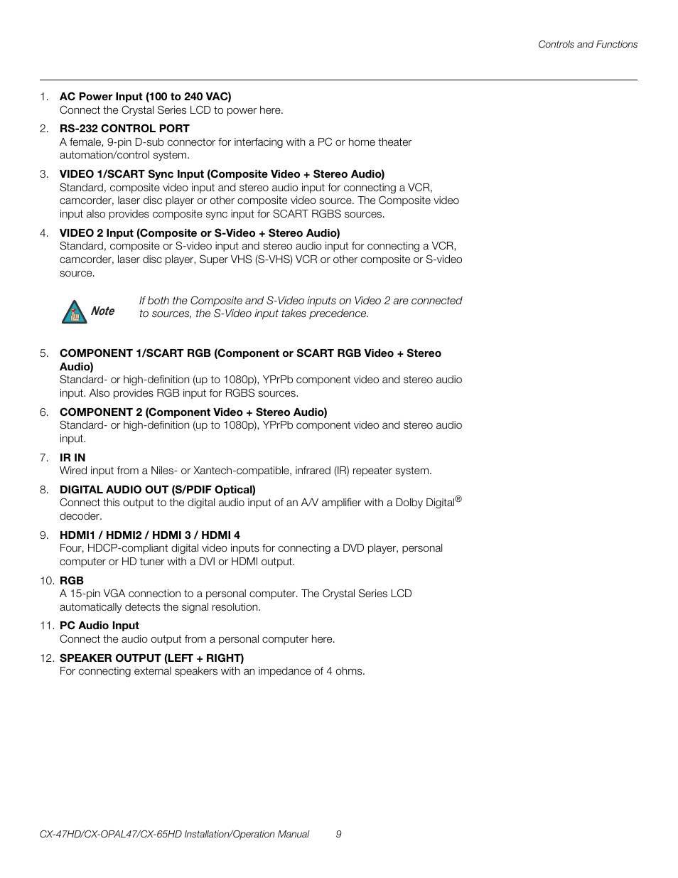 Pre l iminar y | Runco CRYSTAL CX-OPAL47 User Manual | Page 23 / 76
