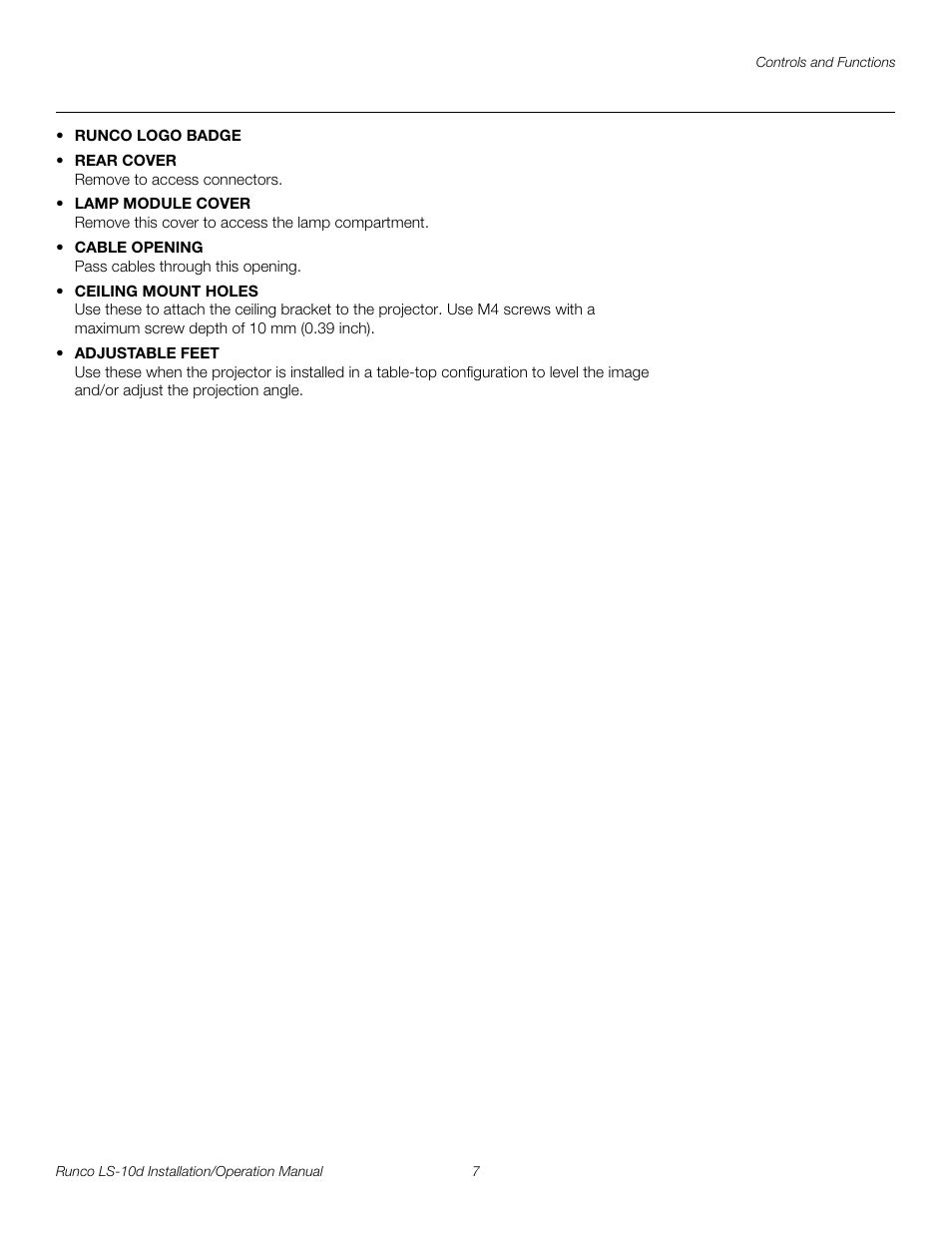 Pre l iminar y | Runco LIGHTSTYLE LS-10D User Manual | Page 23 / 112