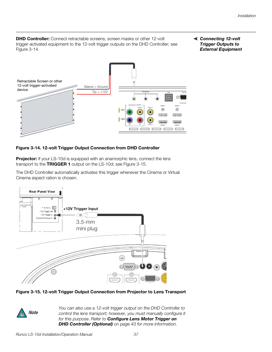 Dhd controller, Projector, Pre l iminar y | Runco LIGHTSTYLE LS-10D User Manual | Page 53 / 112