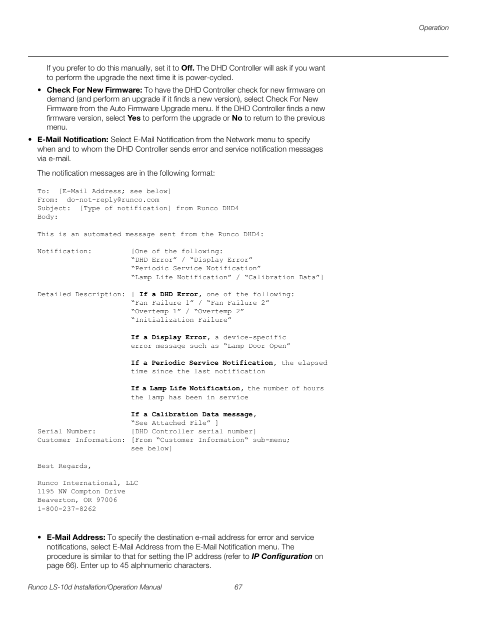 Pre l iminar y | Runco LIGHTSTYLE LS-10D User Manual | Page 83 / 112