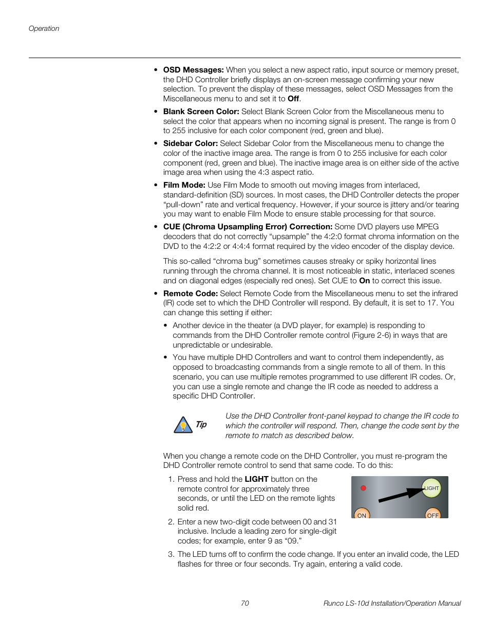 Pre l iminar y | Runco LIGHTSTYLE LS-10D User Manual | Page 86 / 112