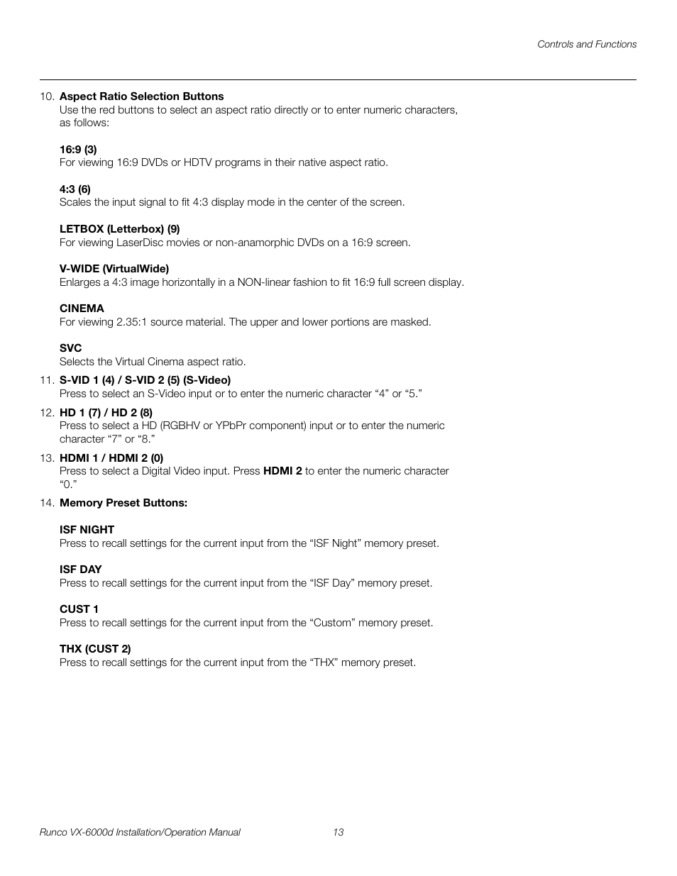 Pre l iminar y | Runco CINEWIDE VX-6000D User Manual | Page 29 / 112
