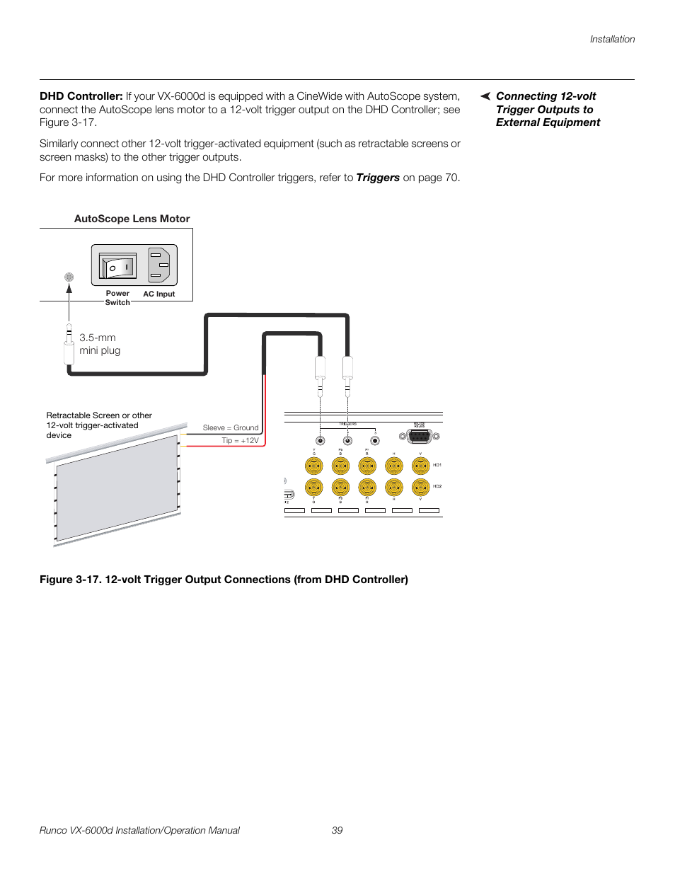 Dhd controller, Pre l iminar y | Runco CINEWIDE VX-6000D User Manual | Page 55 / 112