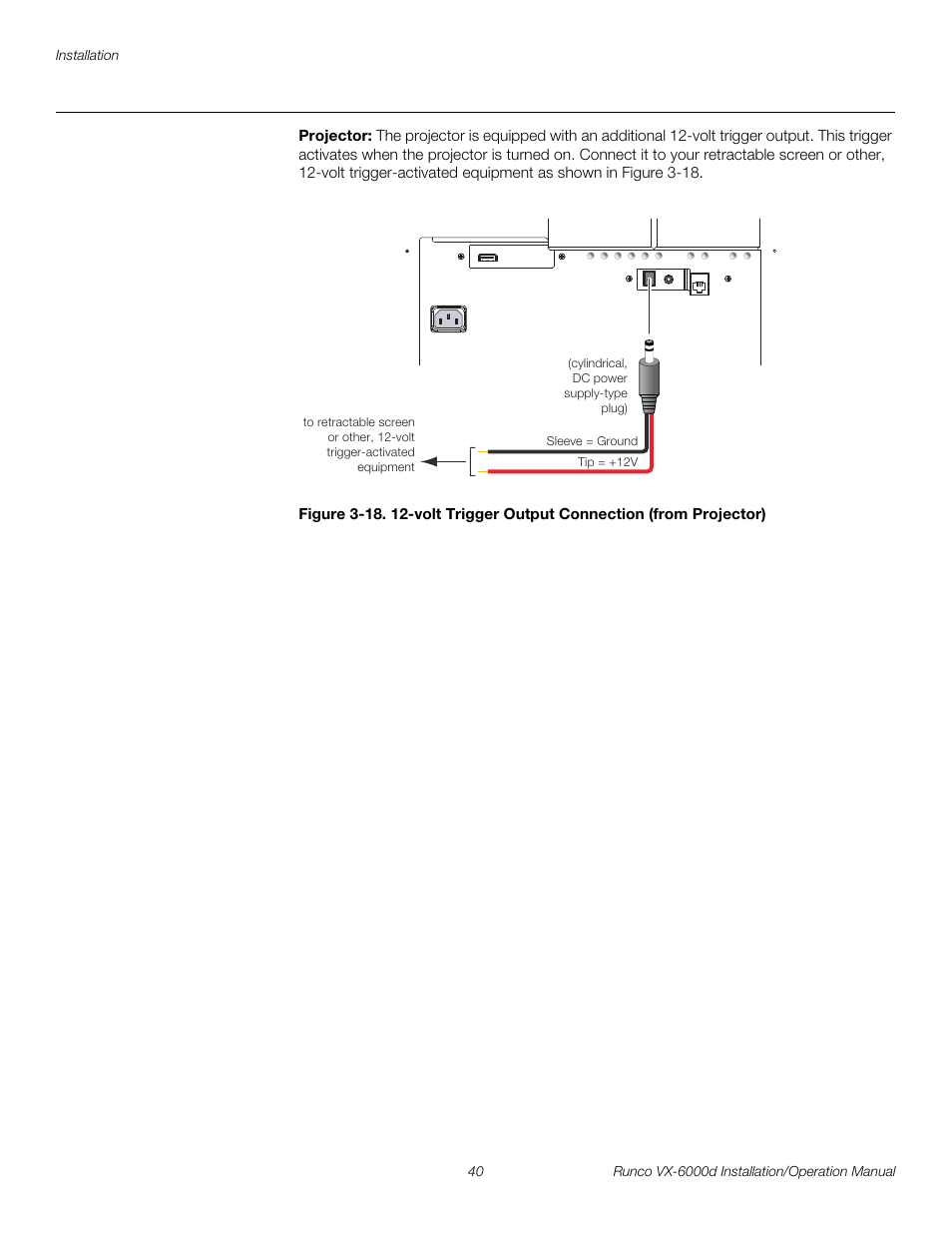 Projector, Pre l iminar y | Runco CINEWIDE VX-6000D User Manual | Page 56 / 112