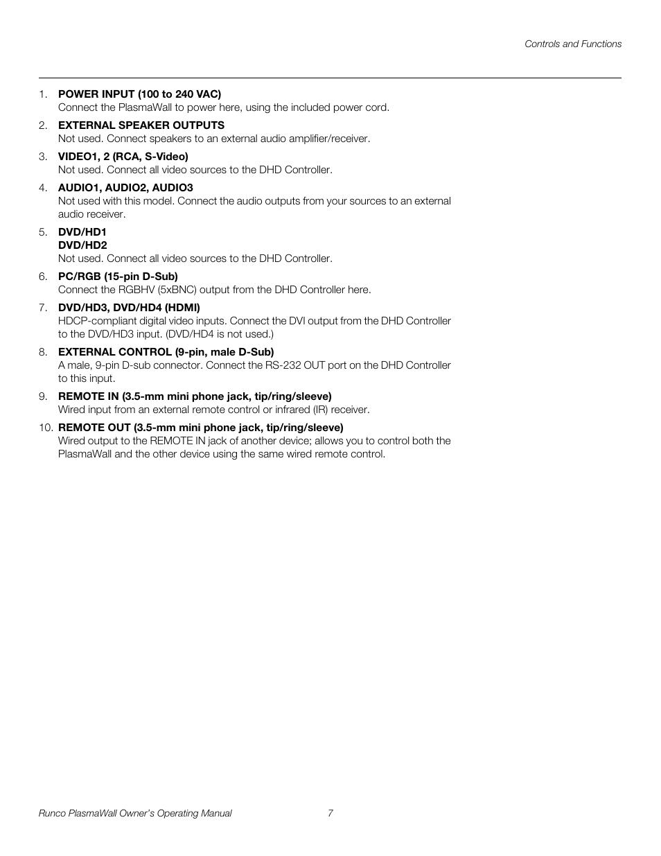 Pre l iminar y | Runco PL-61DHD User Manual | Page 17 / 68