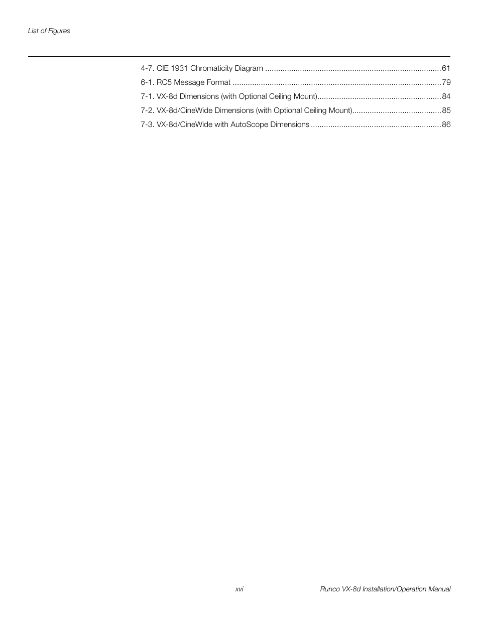 Pre l iminar y | Runco VIDEOXTREME VX-8D User Manual | Page 16 / 108