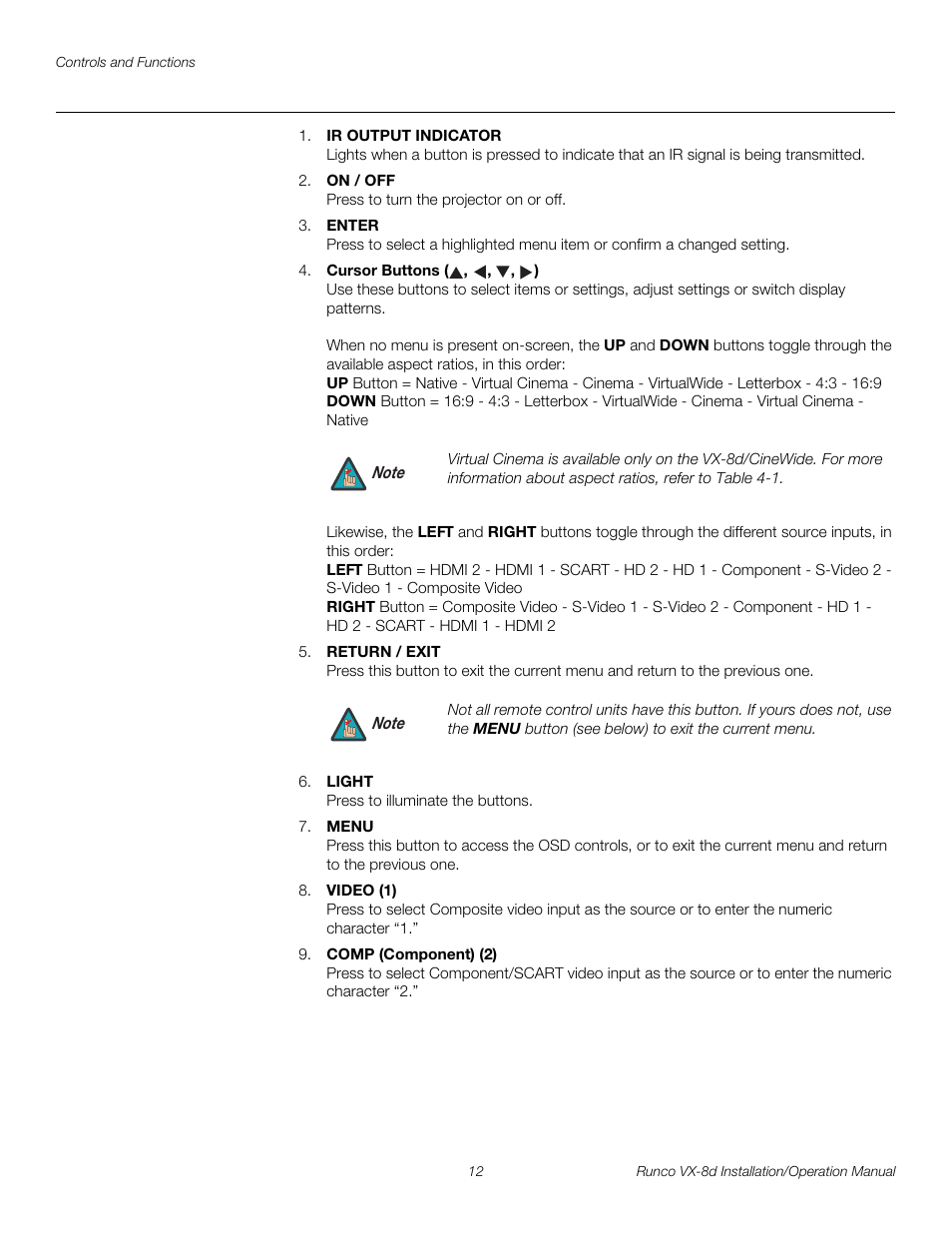 Pre l iminar y | Runco VIDEOXTREME VX-8D User Manual | Page 28 / 108