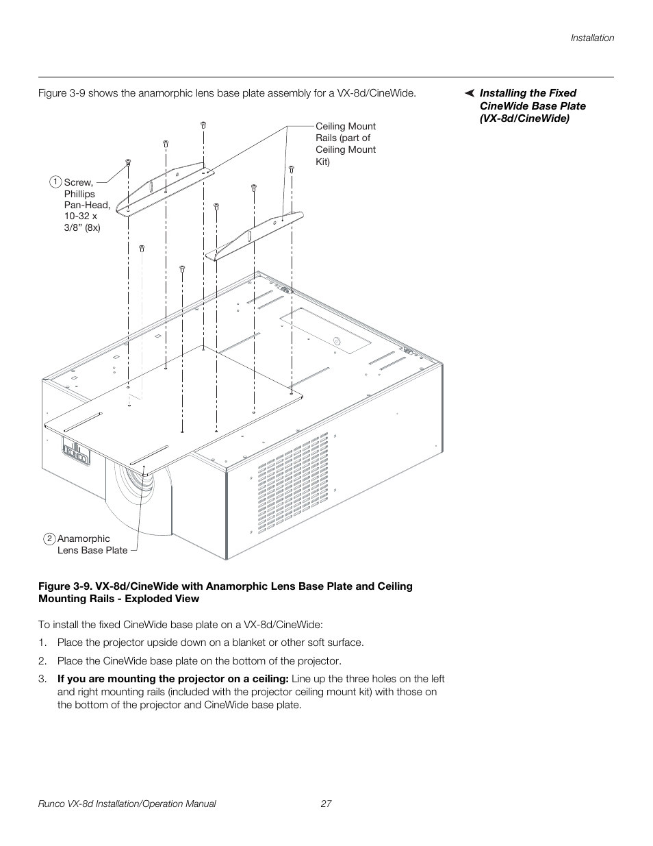 Iminar, Exploded view, Pre l iminar y | Runco VIDEOXTREME VX-8D User Manual | Page 43 / 108