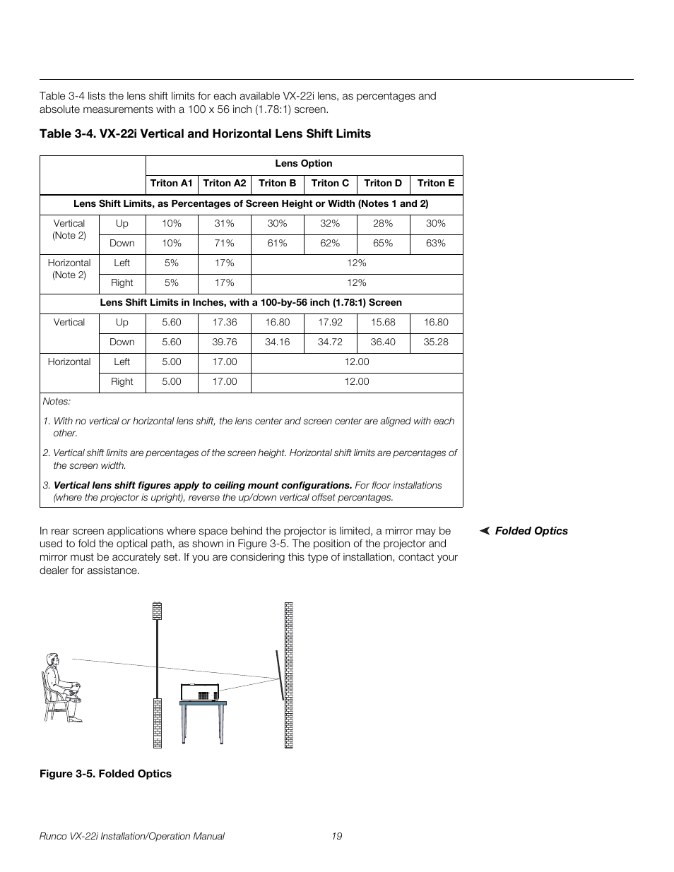 Folded optics, Figure 3-5 . folded optics, 5. folded optics | Pre l iminar y | Runco VIDEO XTREME VX-22I User Manual | Page 33 / 88