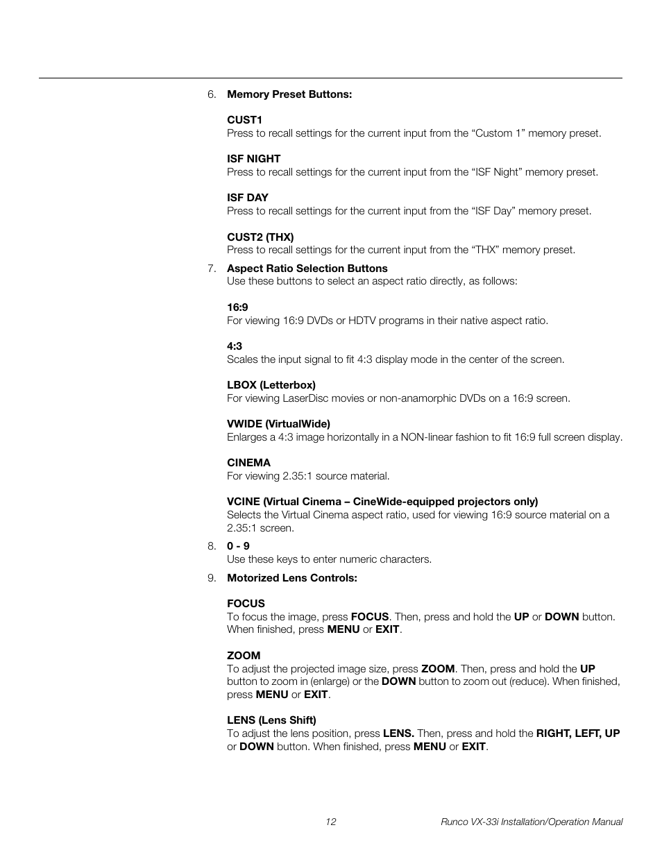 Pre l iminar y | Runco VIDEO XTREME VX-33I User Manual | Page 28 / 92