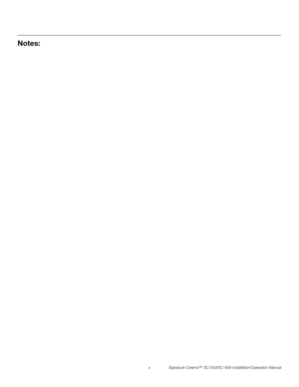 Pre l iminar y | Runco SIGNATURE CINEMA SC-50D User Manual | Page 10 / 124