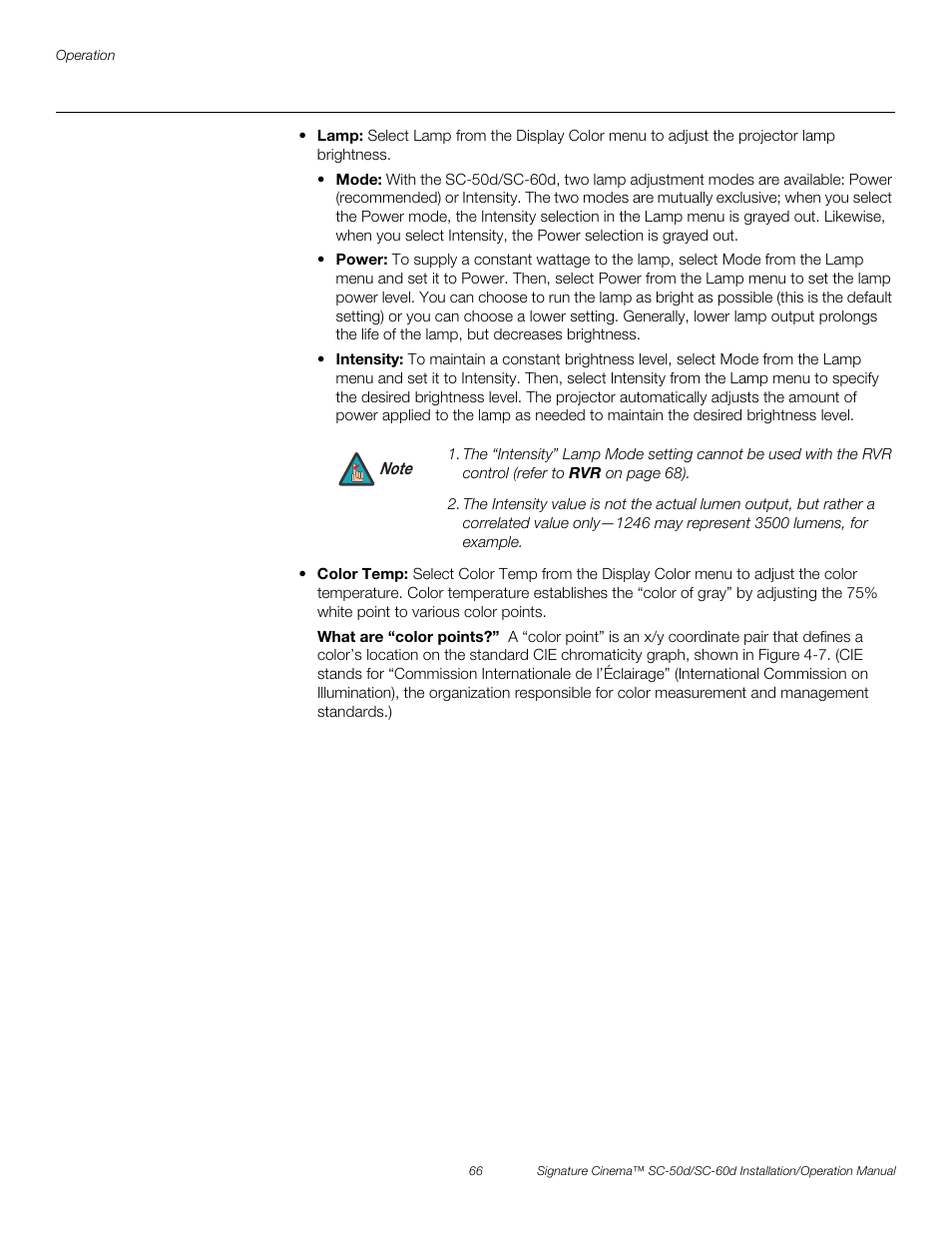 Pre l iminar y | Runco SIGNATURE CINEMA SC-50D User Manual | Page 82 / 124