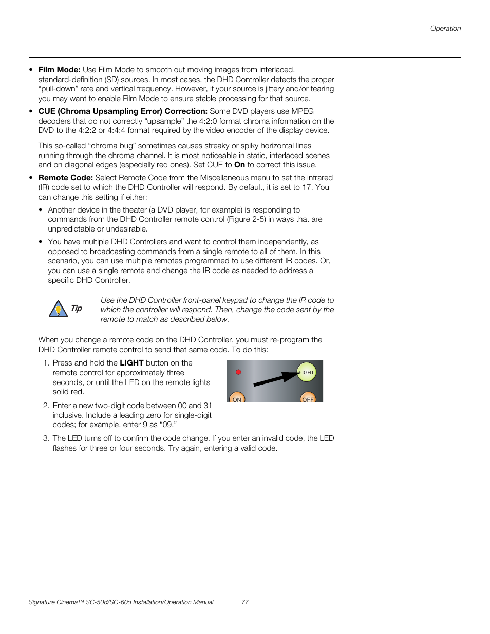 Pre l iminar y | Runco SIGNATURE CINEMA SC-50D User Manual | Page 93 / 124