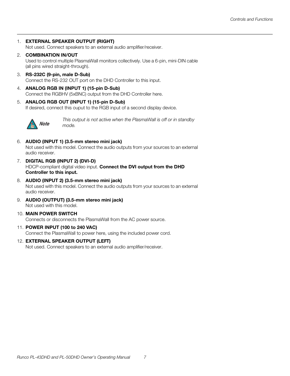 Pre l iminar y | Runco PL-50DHD User Manual | Page 17 / 76