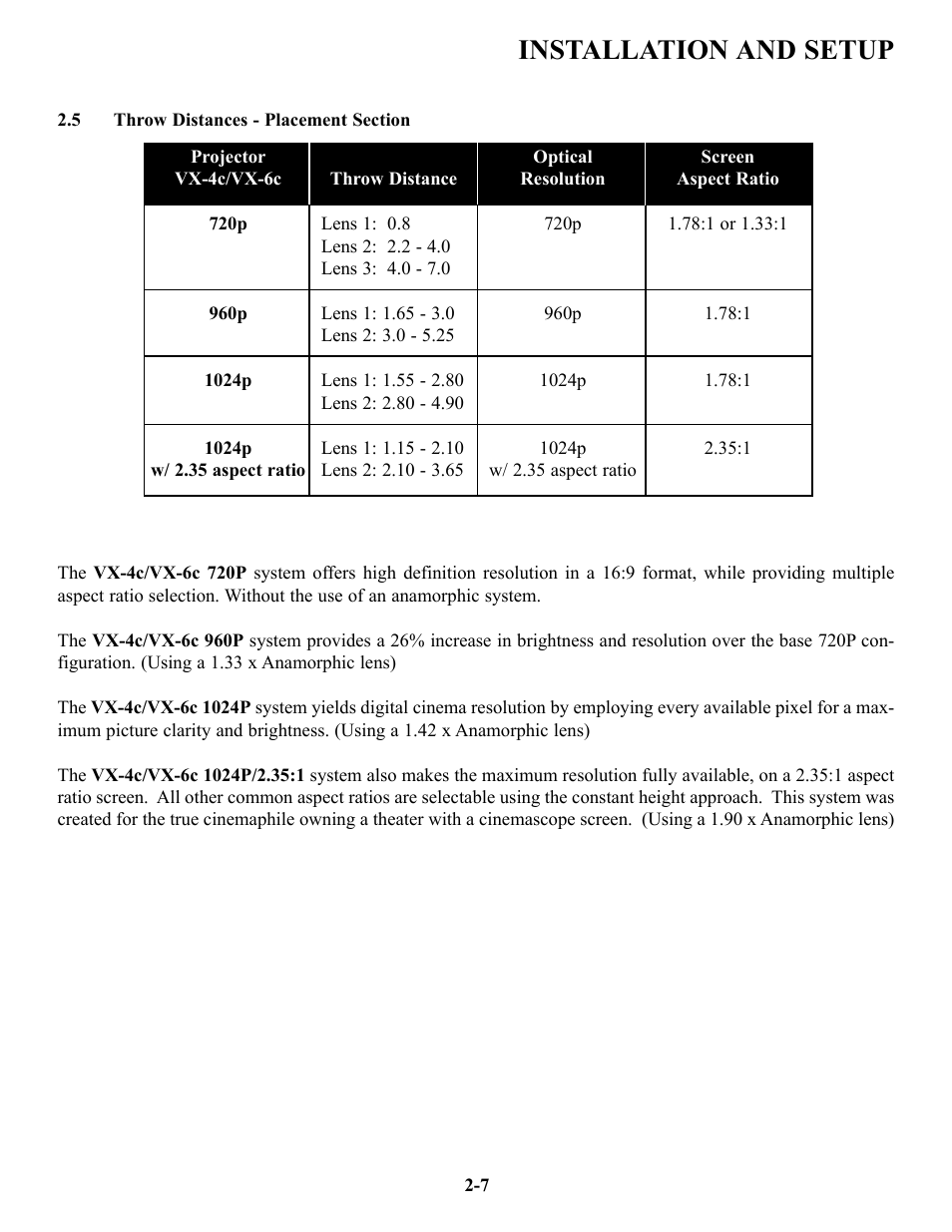 Installation and setup | Runco VX-4c User Manual | Page 14 / 110